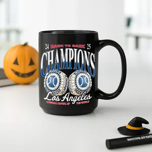 BNB [Baseball Gift] LA Champs Mug 11oz/15oz, LA fans gift 2025 Mug, LA 2025 Cup, gift for fans
