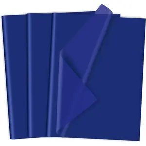 120 Sheets Navy Blue Tissue Paper Art  Wrapping Tissue Paper Bulk for Crafts DIY Boy's Birthday Holiday Party (20 x 13.8 inches)