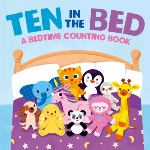 "10 in the Bed" Toddler Learning Book for 3-6 Years - Early Reading, Preschool Animals-Themed Children's Literature & Art Activity Book