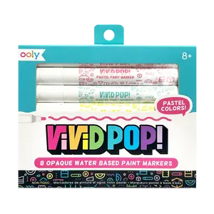 Vivid Pop! Water Based Paint Markers - Pastel - Set of 8