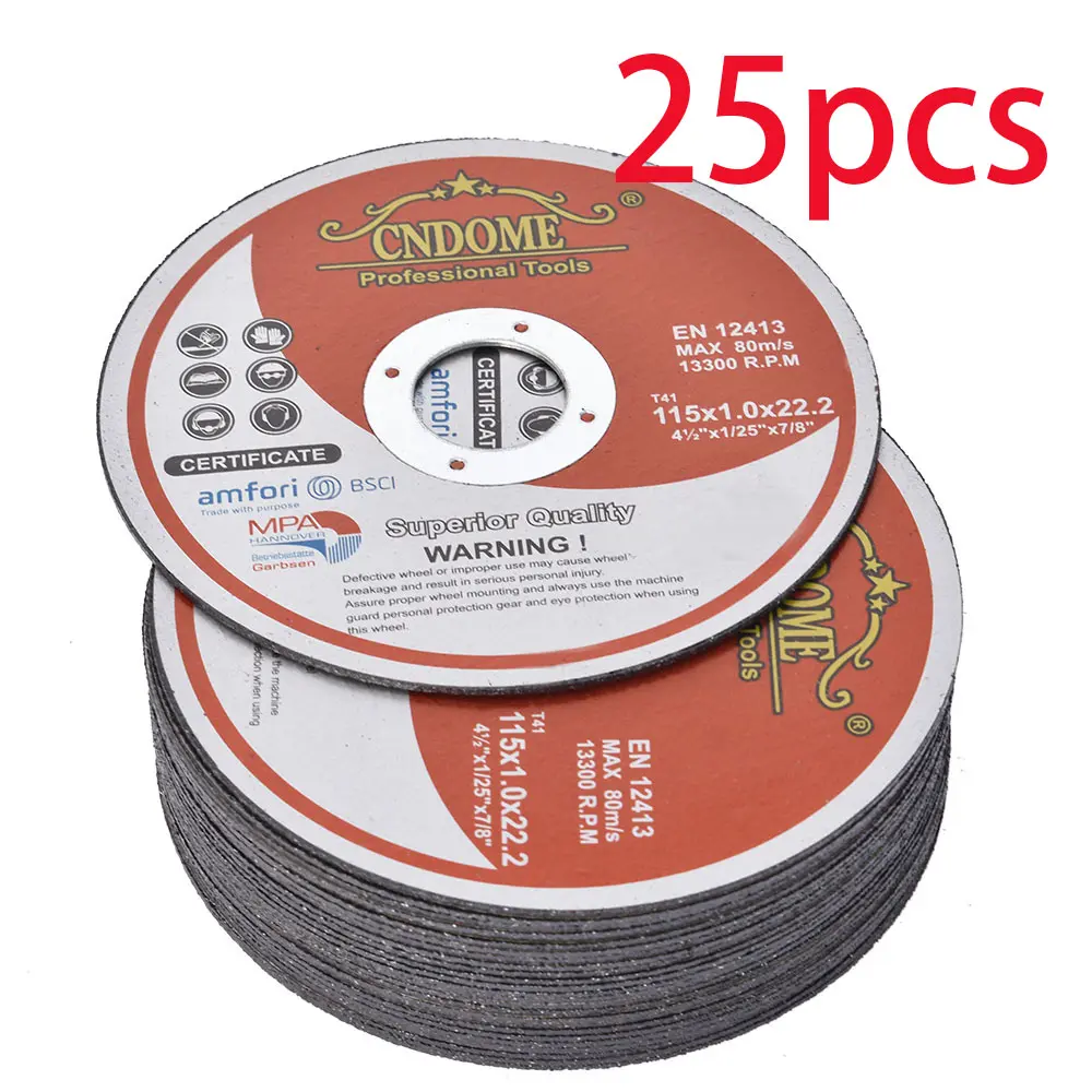 25 Pack 4-1/2'x0.040'x7/8'" Cut Off Wheel