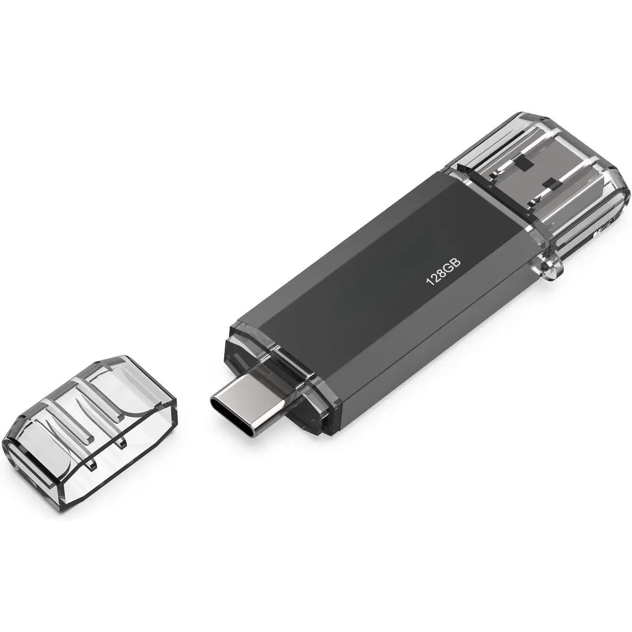 128GB USB C Flash Drive 2 in 1 OTG USB 3.0 + Type C Memory Stick with  Dual Type C Thumb Drive Photo Stick Jump Drive for Android Smartphones, Computer, Tablet, PC