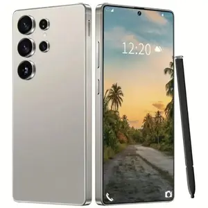 25Ultra Android Smartphone, 6.8 Inch Dual 108MP+48MP Cameras, Long-Lasting 6800mAh Battery, Fast Charging, OTG Function, Facial Recognition Unlocking, Stylus, 12GB RAM +512GB ROM, 5G Network Android 14 OS, Unlock Cellphone for