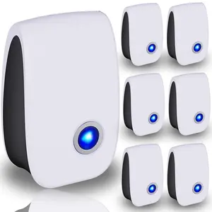 Ultrasonic Pest Repeller Plug-In for Indoor Use, Electronic Pest Deterrent for Insects and Rodents, Non-Toxic Home Protection Device, 6 Pack