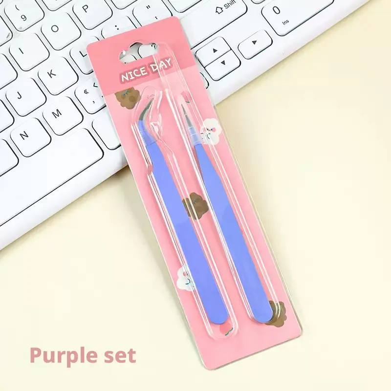 1 set Purple Tweezer