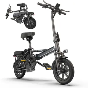 2026 New upgraded version 14" Mini E-Bike|500W(Peak 750W) Pure AluminumFrame|22Mph Top Speed |Up to 40 Miles Range Perfectfor Campus Commutes, Grocery Runs, or Leisure Rides NoMore Sweating - Electric Assist for Smooth Hills & LongDistances!