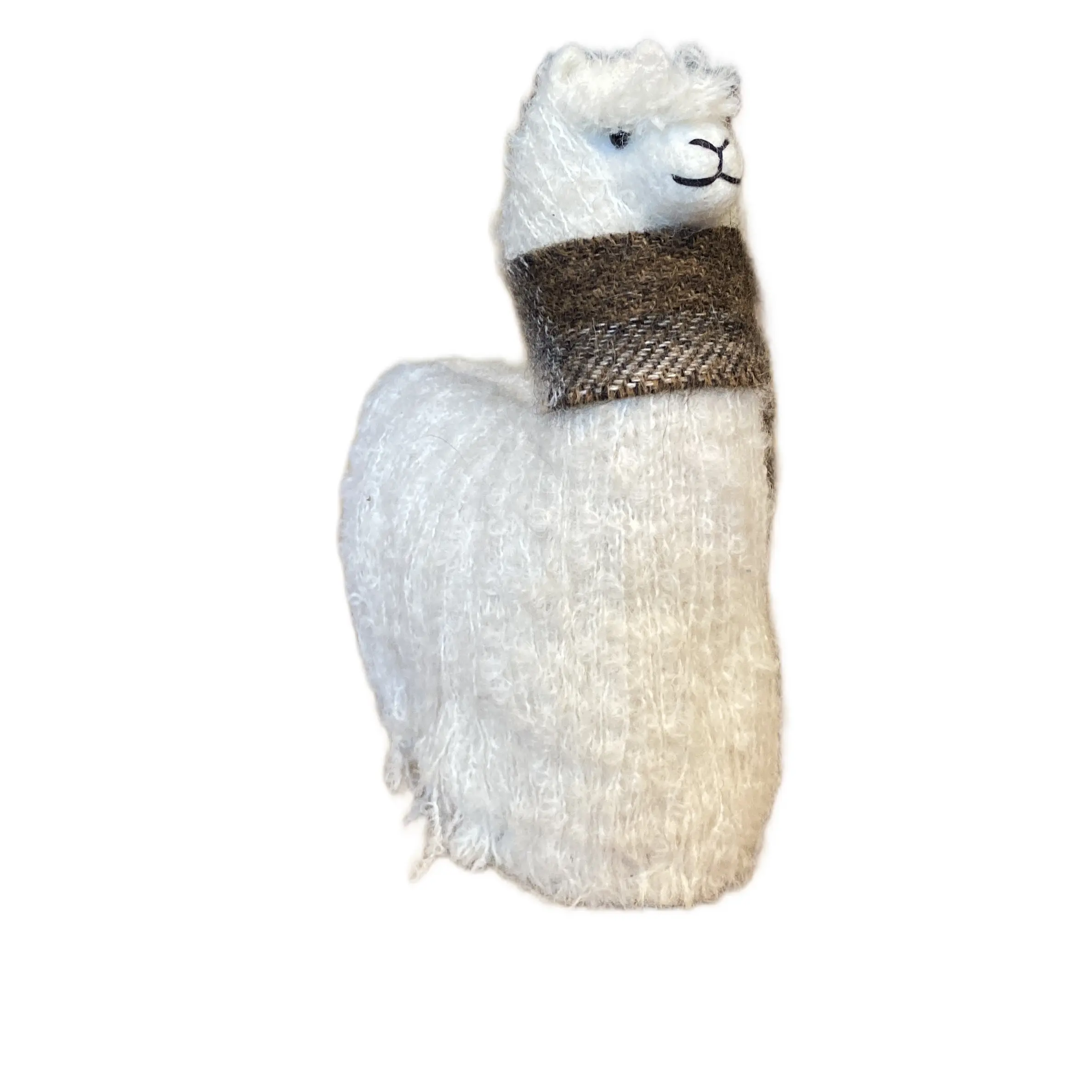 6in Suri Alpaca Stuffed Animal with Scarf