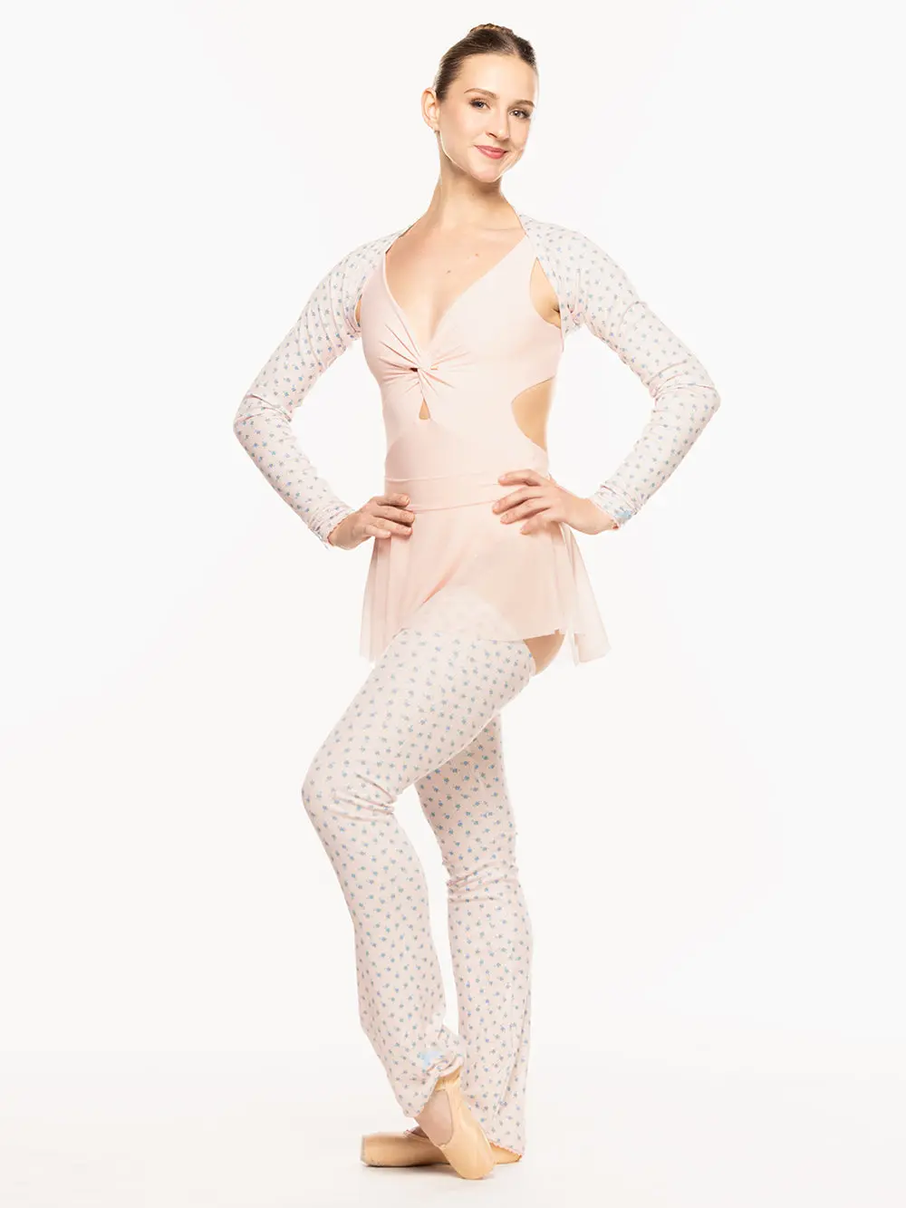 Shrug Knit Light Pink Pointelle RTW