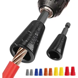 2 Pcs Upgraded Wire Twister Tool for Drill, Compact Wire Nut Twister for DIY Home Electrical Repair, Lightweight Wire Nut Twister for Drill Compatible with 9-22 AWG Wire