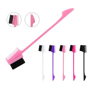5 Pcs Hair Edge Brush Double Sided Control Hair Brush Comb ,One Brush,For Multiple Uses,Haircare Heatless,Dual Edges for Grooming and Tame Flyaways Broken Hair,Eyebrow Brush for Women,Baby Hair Brush Comb,Comb Hair Edge Brush