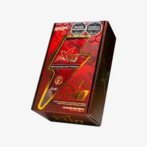 X10 Natural Energy Shot 7 Pack x 15 ml | Guarana Energy Drink | Functional Beverage with Boron & Chontaduro