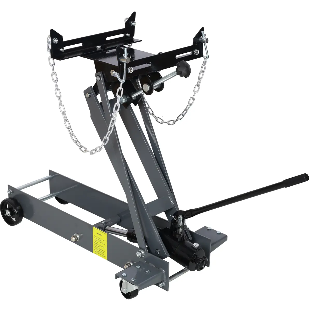 Hydraulic Transmission Service/Floor Jack Lift 1 Ton (1,000 lb) Capacity, Low Profile Roll-Under Floor Trolley, Automotive Shop Tool Hoist Lift Lifting Jack,Gray