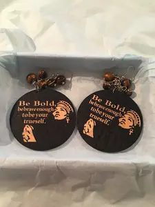 African Earrings with Beads
