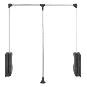 Rev-A-Shelf 26" - 35" Adjustable Pull Down Closet Rod, Chrome, CPDR-2635