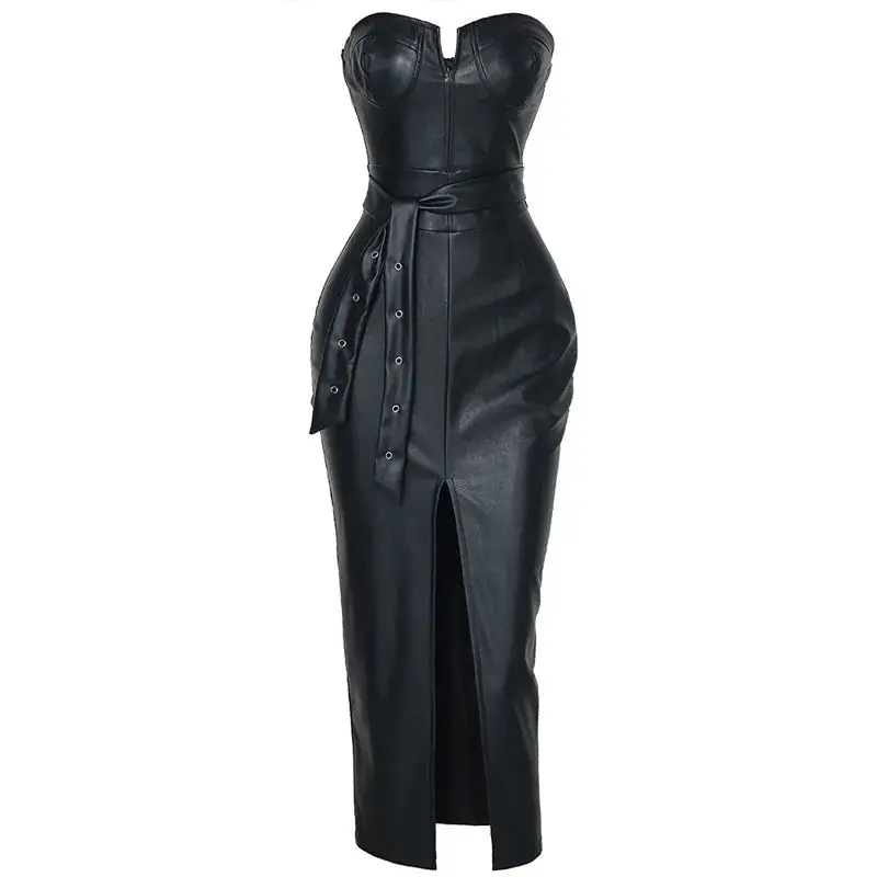 Leather look dress plt - TikTok Shop Leather look dress plt - TikTok Shop