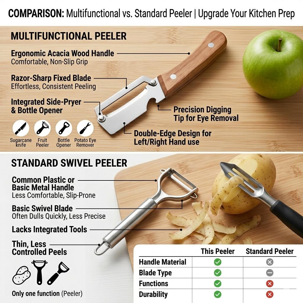 2PCS 2 in 1 Multifunctional Vegetable Peeler & Bottle Opener All In One Peeler Multi-Functional Kitchen Tool Stainless Steel Potato & Fruit Peeler 2PCS 2 in 1 Multifunctional Vegetable Peeler & Bottle Opener All In One Peeler Multi-Functional Kitchen Tool Stainless Steel Potato & Fruit Peeler