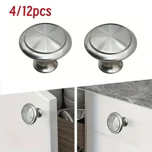 4/12pcs drawer handles, circular cabinet door handles for household use, hardware accessories, Used for kitchen cabinets,drawers