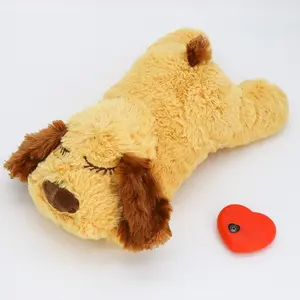 Heartbeat Soothing Toy Dog Anxiety Companion Sleep Simulation Plush Toy for Easily Excited Chewers Cute Interactive Pet Accessory for Dogs and Cats dog  toys  squeaky  noise