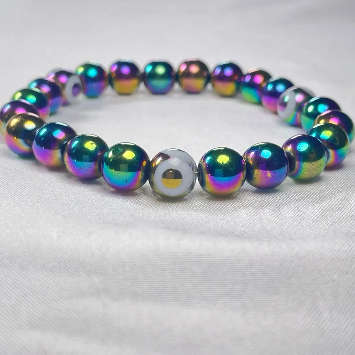 Rainbow Hematite Bracelet for Women - Fashion Accessory