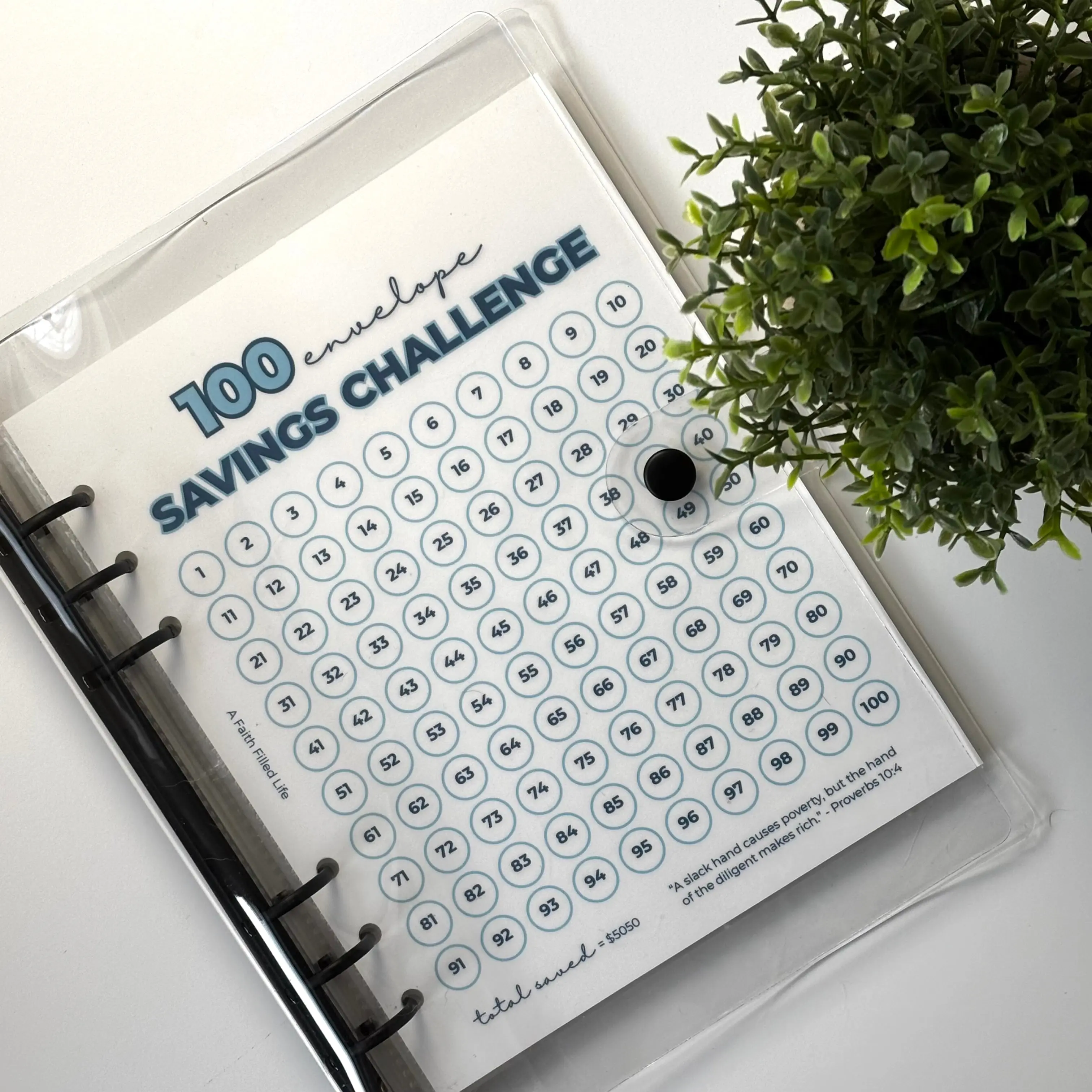 100 Envelope Savings Challenge - Hope Collection