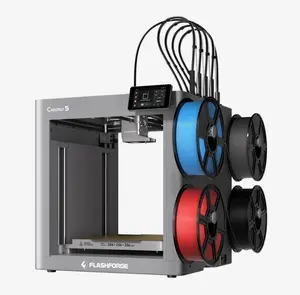 Flashforge Creator 5 4-Toolheads Multi-Color 3D Printer | 500% Faster, Zero Purge Waste