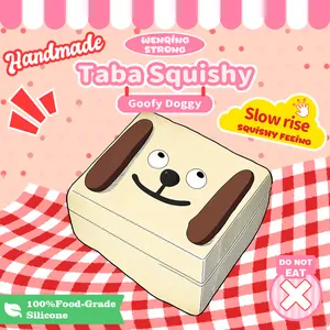 [Taba Soft Squeeze Stress Relief Toy] Goofy Doggy 224g - This handmade Taba soft squeeze stress relief toy is made of all silicone material and is the perfect gift for boys and girls.