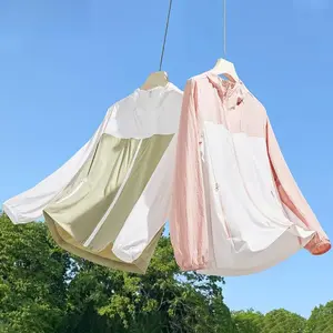 Summer Ice Silk Sun Protection Jacket — Lightweight, Breathable, and UV-Resistant Outdoor Coat for Couples