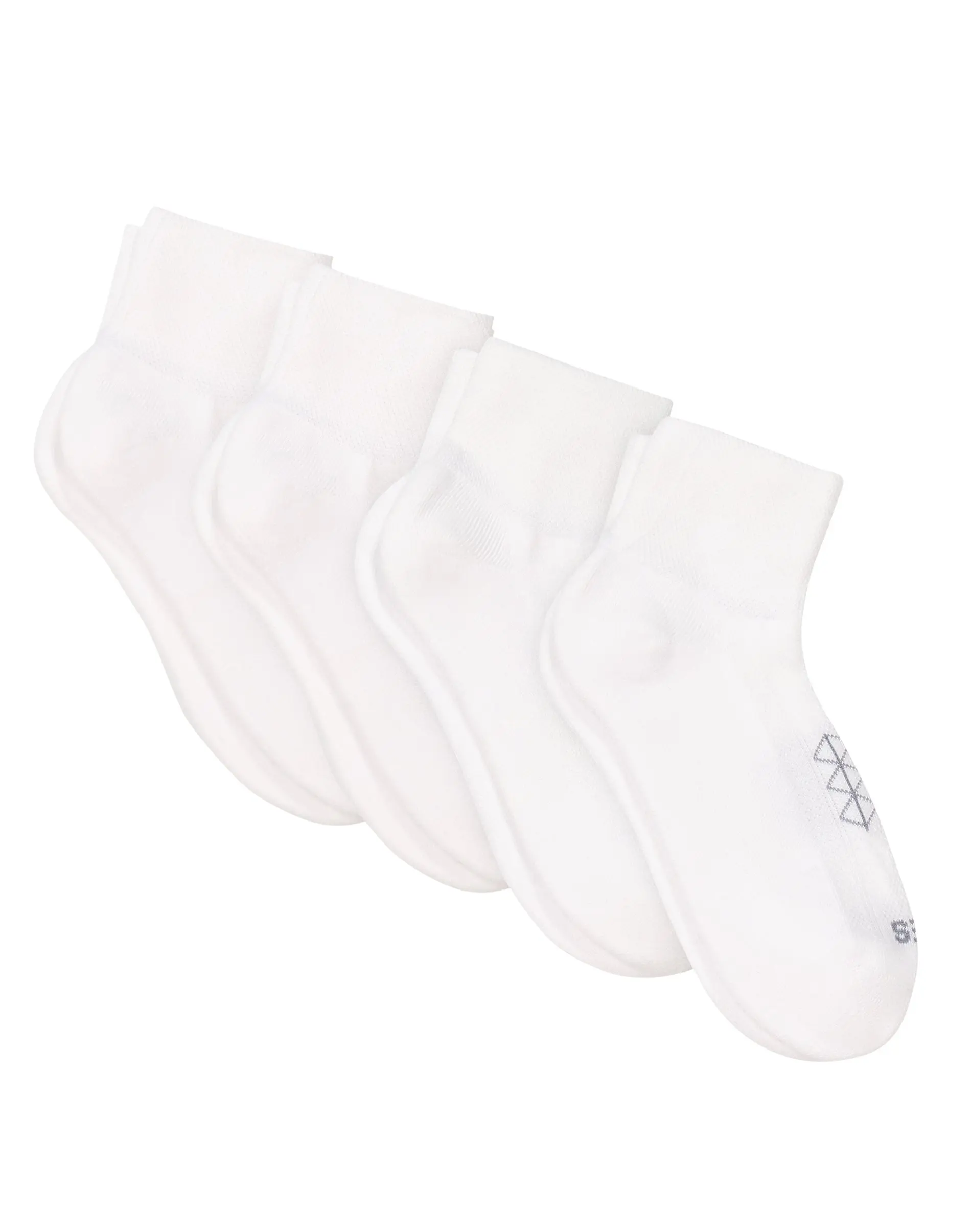 Hanes Absolute Run Women's Ankle Socks Pack, 4-Pack, Moisture-Wicking