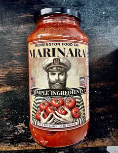 3 PACK - Kensington Food Company Marinara Pasta Sauce - Simple Ingredients - Made Fresh in USA