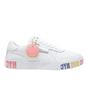 PUMA Womens Cali Nyc Flaghship Lace Up Sneakers Shoes Casual - White
