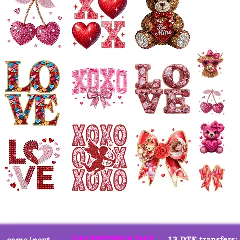 Valentine's Day DTF Gang Sheet