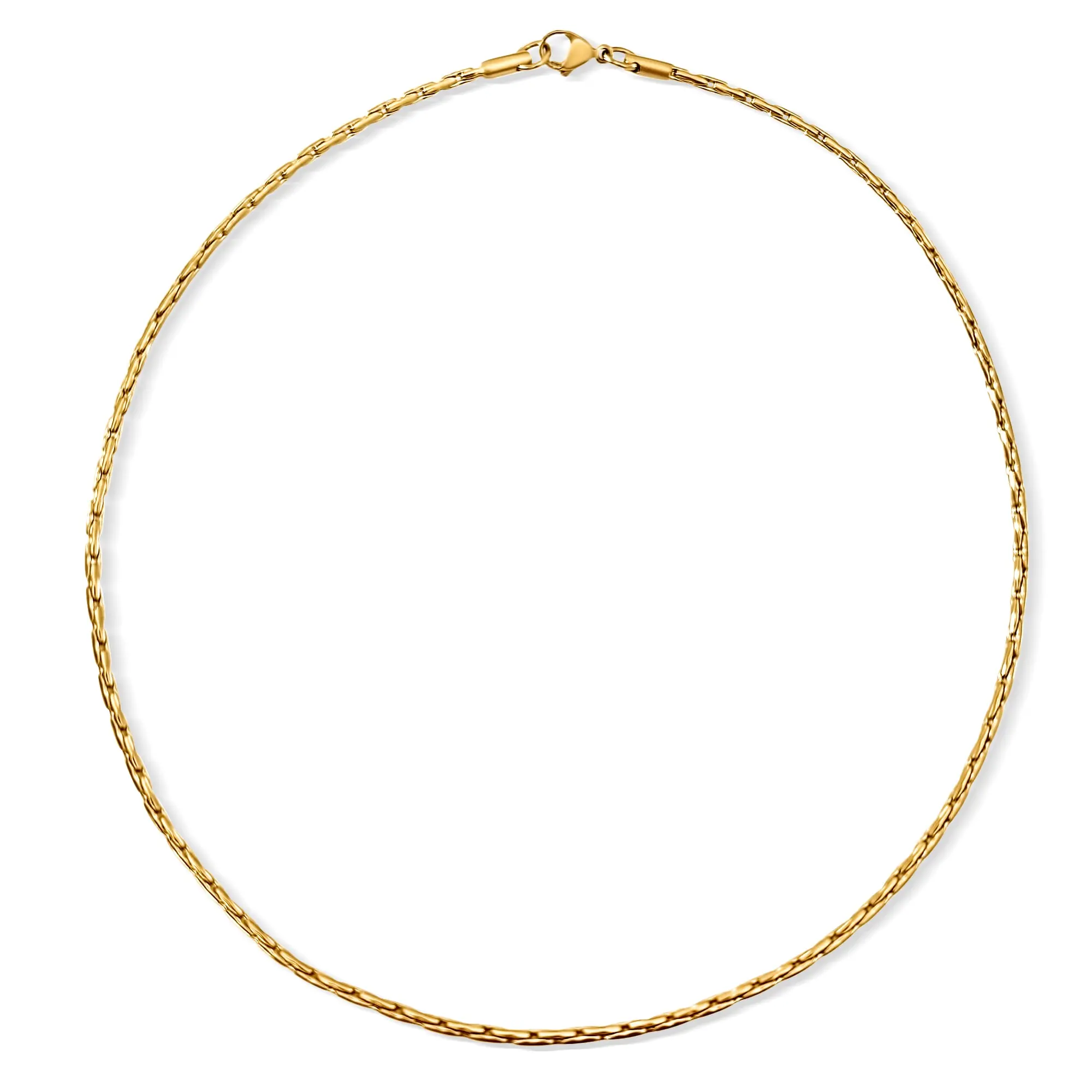 Anya Rectangular Box Chain Necklace