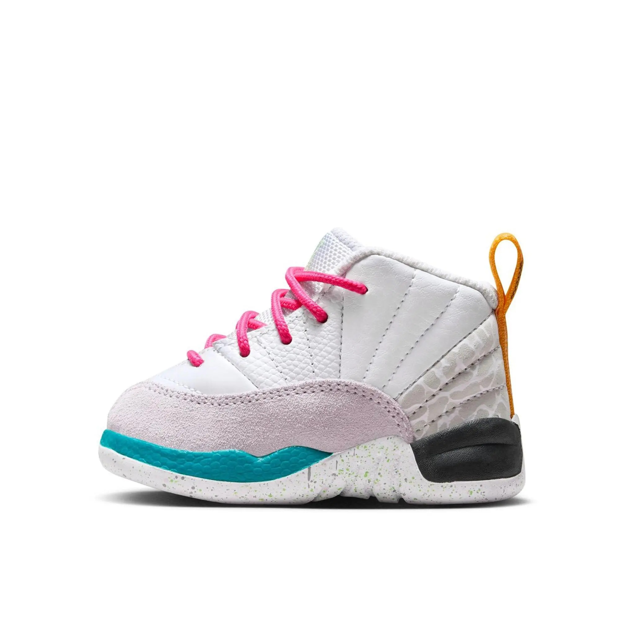 Toddler's Jordan 12 Retro White/Vapor Green-Photon Dust (850000 130)