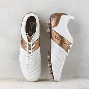 White Modelo 1.0 Firm Ground Soccer Cleats
