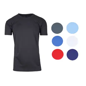 Men's Short Sleeve Moisture-Wicking Quick Dry Performance Crew Neck Tee