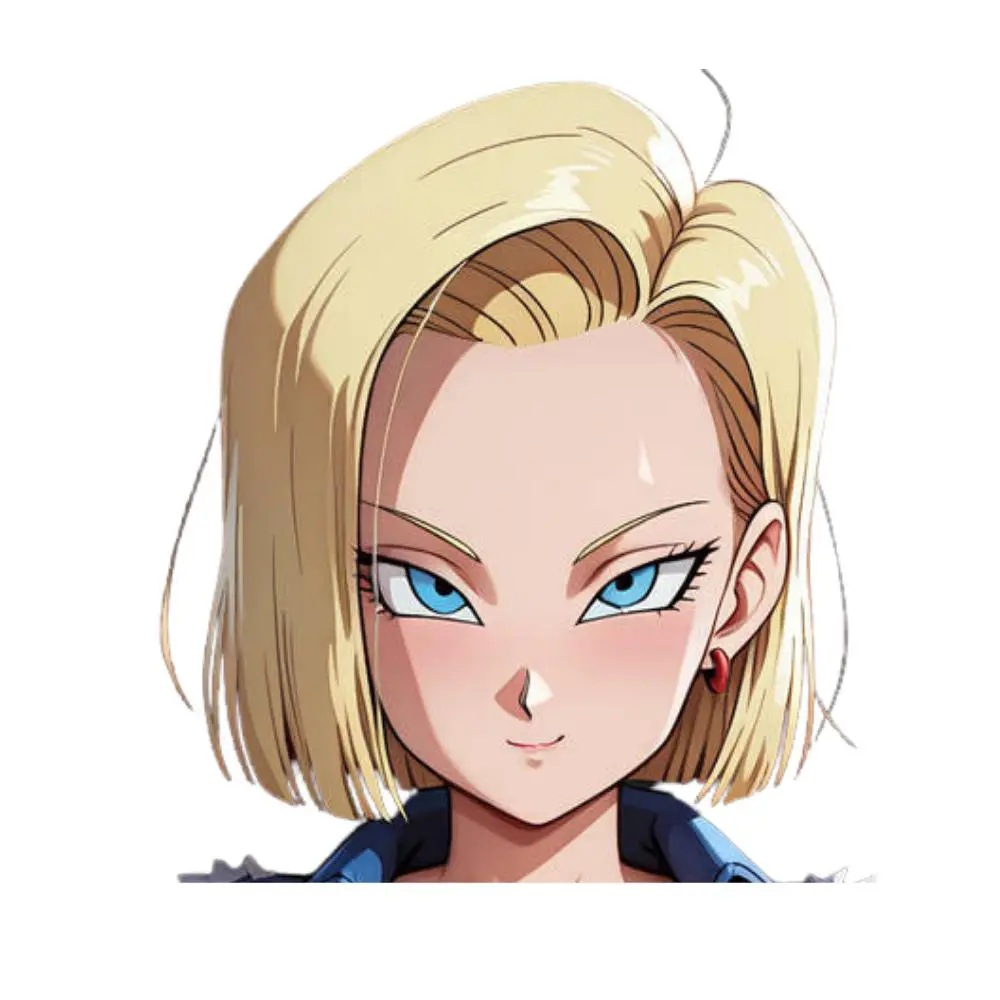 Confident Blonde Fighter Vinyl Sticker, Strong Female Character Art Decal, Sleek Anime Style Design, Glossy Finish, Laptop Car Water Bottle Aesthetic Decor