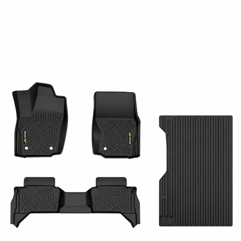 TPE Floor Mats & Cargo Liners for Toyota Tacoma Double Cab/Access Cab 2005-2026, 1st-2nd Row, 1-4PCS All-Weather Truck Accessories for Automatic Transmission Car Owner