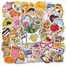 Coco Wyo 100-Piece Cute Assorted Vinyl Sticker Pack - Aesthetic Kawaii Scrapbook Decals, Waterproof, Easy to Peel, 1.5-2.5 Inches, for Customizing Items, Office Stationery Supplies, Adults, Assorted Decals
