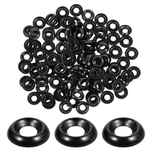200 Pcs #8 Black Stainless Steel Countersunk Finish Cup Washers