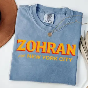 Comfort Colors Zohran Mamdani 2025 Shirt, Progressive NYC Tee, Rank Choice Voting Support Shirt, Affordable Housing Graphic Tee, Zohran for NYC T-Shirt