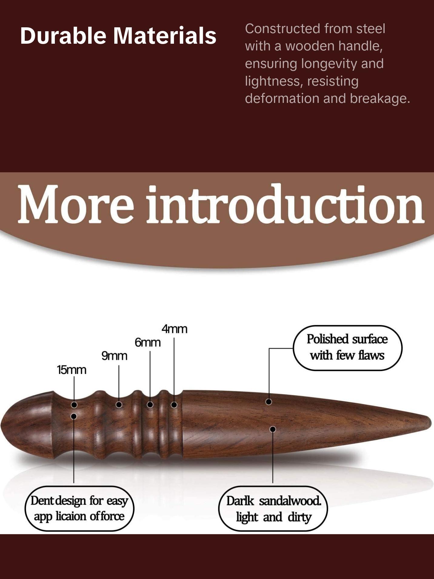 6 Pcs Leather Knife Set, Including 4 Leather Edge Bevelers, Leather Cutting Knife Skiving Knife, Sandalwood Edge Leather Burnisher Tool for DIY Leather Craft,1.5 mm 1.2 mm 1.0 mm 0.8 mm 6 Pcs Leather Knife Set, Including 4 Leather Edge Bevelers, Leather Cutting Knife Skiving Knife, Sandalwood Edge Leather Burnisher Tool for DIY Leather Craft,1.5 mm 1.2 mm 1.0 mm 0.8 mm