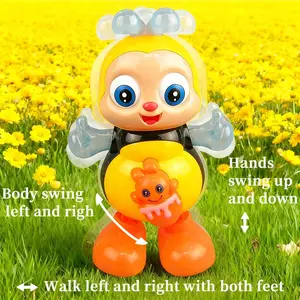 Abejita Chiquitita Juguete Dancing Bee Toy Musical Interactive Bee with Lights Music Walking Twisting Body Moving Eyes for Kids