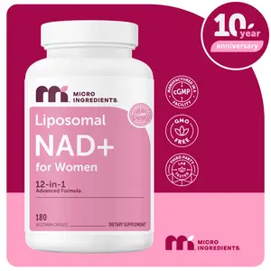 Micro Ingredients Liposomal NAD+ for Women Complex, 180 Veggie Capsules