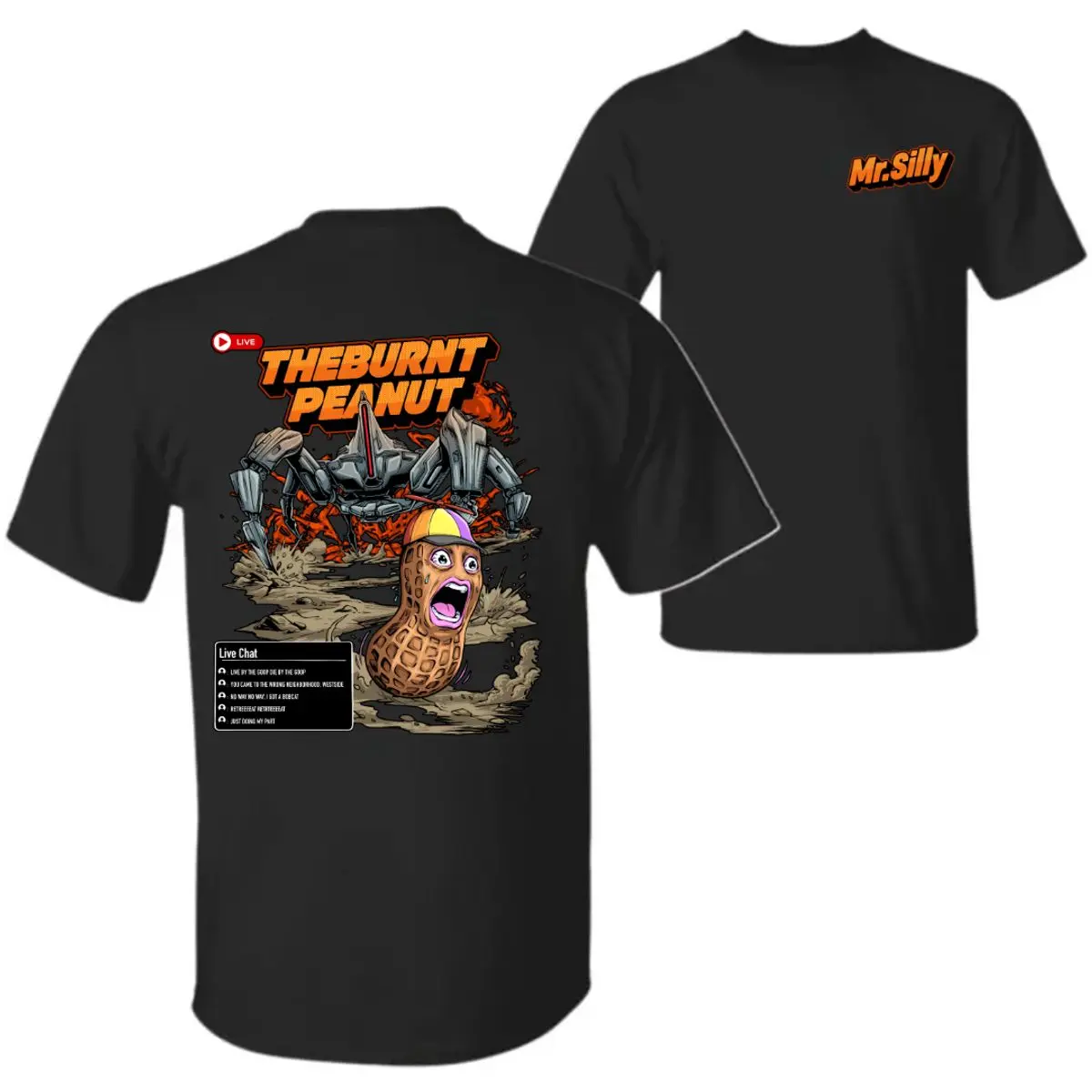 The Burnt Peanut 2 Sides Shirt, Arc Raiders Mr.Silly Hoodie, Meme Screaming Peanut Sweatshirt, Funny Burnt Peanut Goop T Shirt , Unisex Sweater Pullover Tee