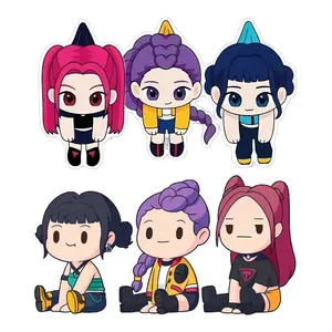 Chibi Huntrix: Demon Hunter Kawaii Saja Girls - Acrylic Keychain