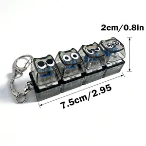 A stress-relieving toy keyboard with large eyes and LED lighting design can help alleviate symptoms of ADHD, reduce stress and enhance concentration.