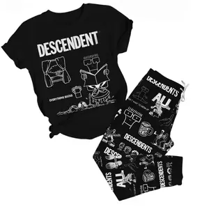 Descendents Pajamas Set, Punk Rock Band Short Sleeve Pajamas Sets, Mother's Day Gift For All People, Gift For Everyone