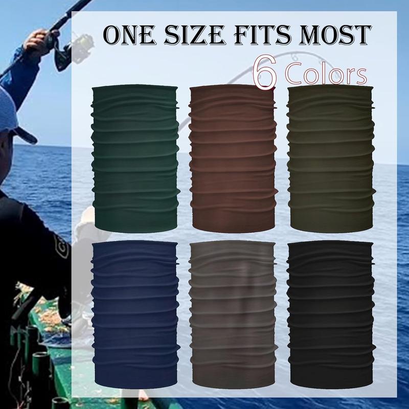 6 Pack  Gaiters Tube UV  Mask Bandana Balaclava Shiesty Magic Scarf Headwear Headbands Wraps for women