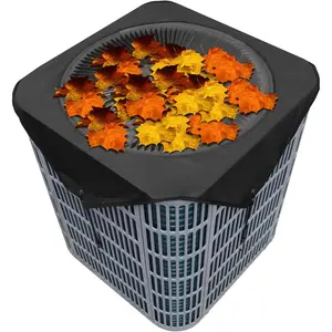 Central Air Conditioner Covers for Outside 32" x 32" Breathable AC Condenser Compressor Cover for Outside Unit Mesh Heat Pump Cover Stops Pine , Debris & Leaves  Season - 32" x 32"
