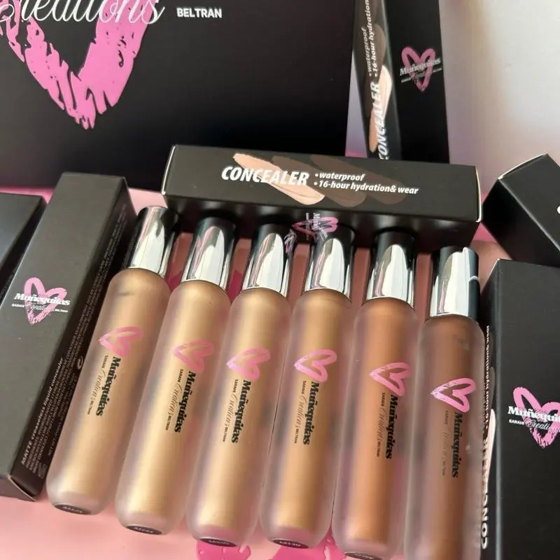 Sarahi Beltran LLC X Muñequita’s Creations High Coverage Matte Waterproof Concealer 16-Hour Hydration & Wear Formula for Flawless Finish - Makeup Foundation Cosmetic M120-M145 Shades Makeup Concealer Hydrating Concealer